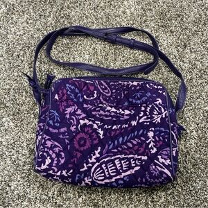 Vera Bradley Purple and Pink Shoulder Bag